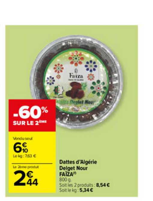 dattes d'algérie delget nour faïza