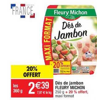 dés de jambon fleury michon