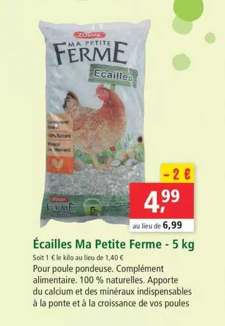 écailles ma petite ferme - 5 kg