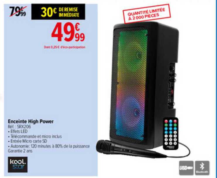 enceinte high power koolstar