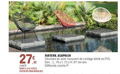 fauteuil acapulco