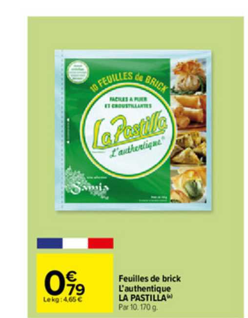 feuilles de brick l'authentique la pastilla