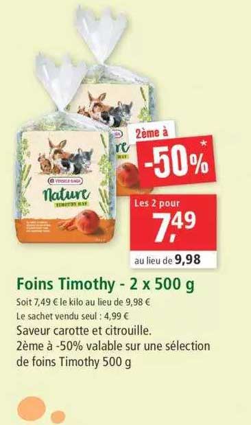 Foins Timothy-2x500g
