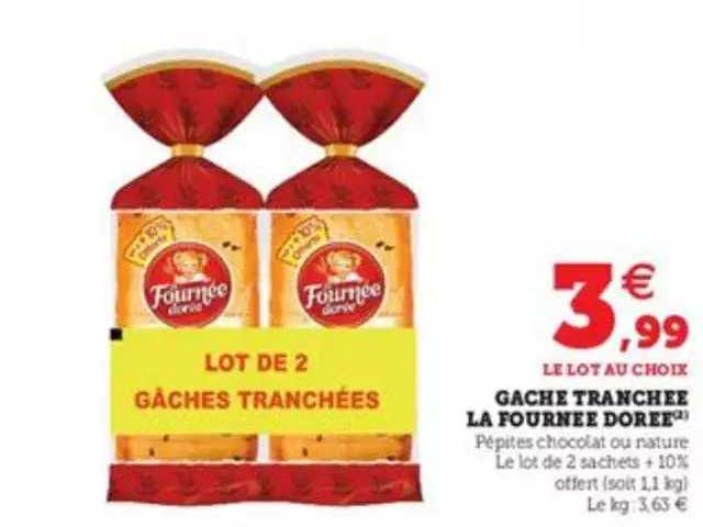 gâche tranchée la fournée dorée