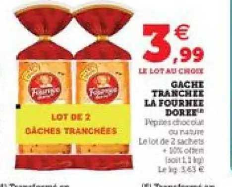 gâche tranchée la fournée dorée