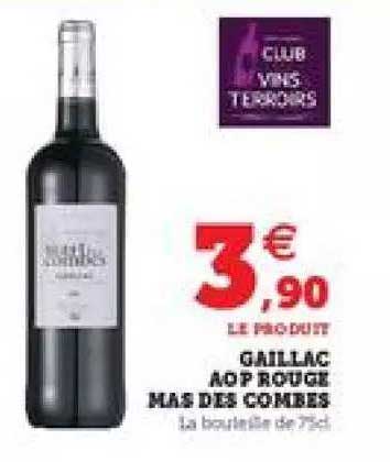 gaillac aop rouge mas des combes
