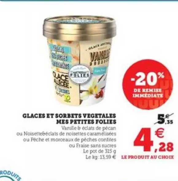 glaces et sorbets vegetales mes petites folies