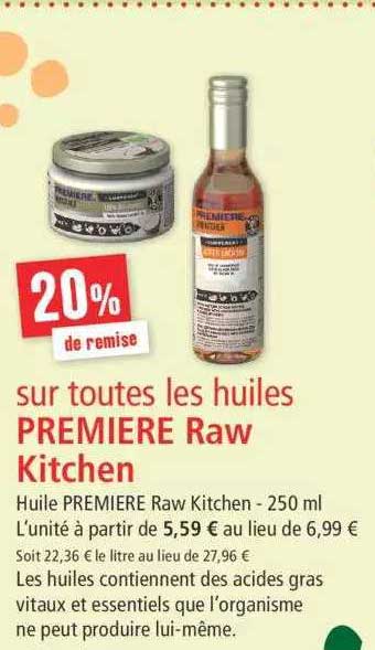 Huiles Première Raw Kitchen