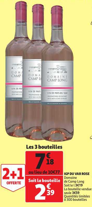 Igp Du Var Rose Domaine De Camp Long