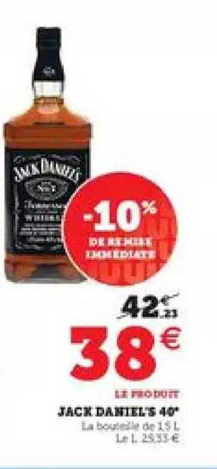 jack daniel's 40°
