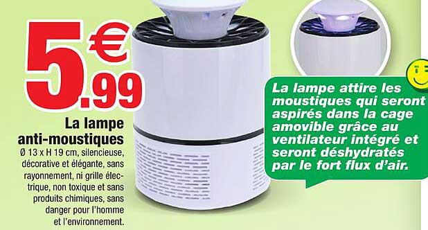 la lampe anti-moustiques