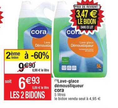 Lave-glace Démoustiqueur Cora