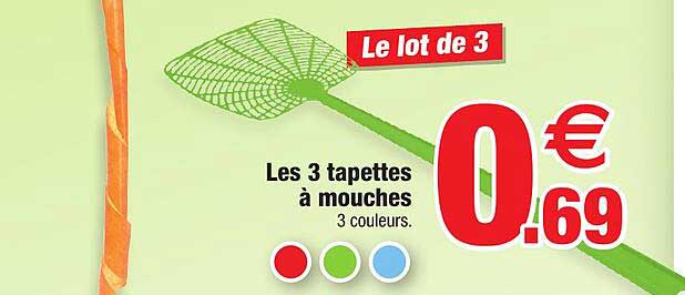 les 3 tapettes à mouches