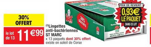 lingettes anti-bactériennes st marc