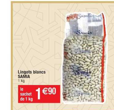 lingots blancs samia