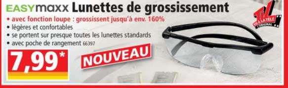 lunettes de grossissement easy maxx