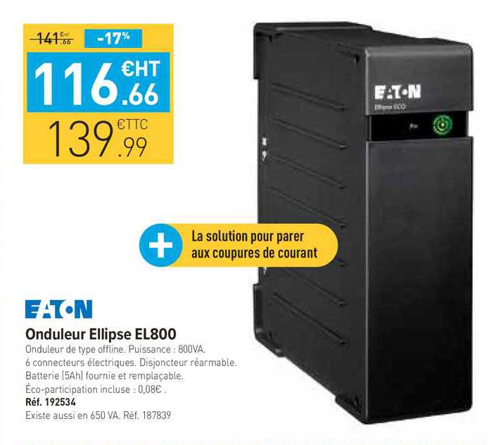 onduleur ellipse el800