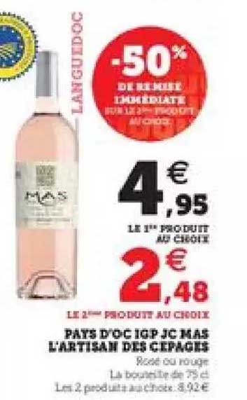 pays d'oc igp jc mas l'artisan des cepages