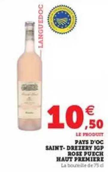 pays d'oc saint-drezery igp rose puech haut première