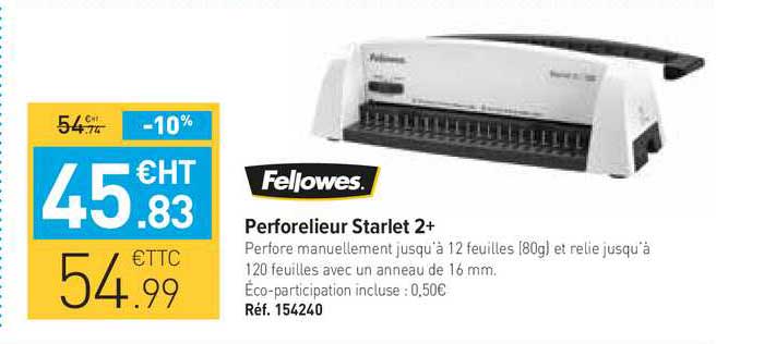 perforelieur starlet 2+ fellowes
