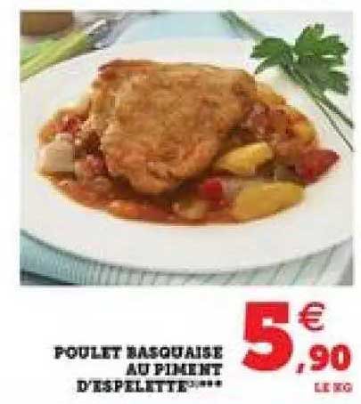 poulet basquaise au piment d'espelette