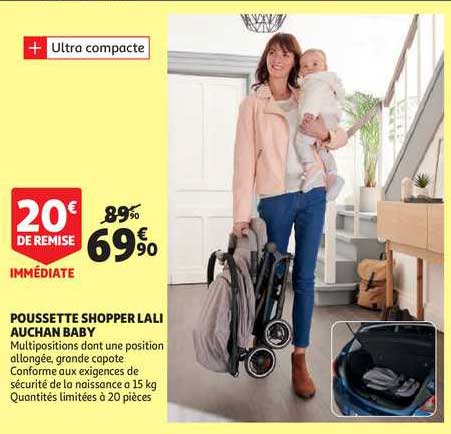 poussette shopper lali auchan baby