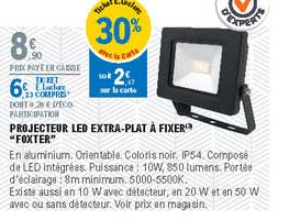 projecteur led extra-plat à fixer "forxter"