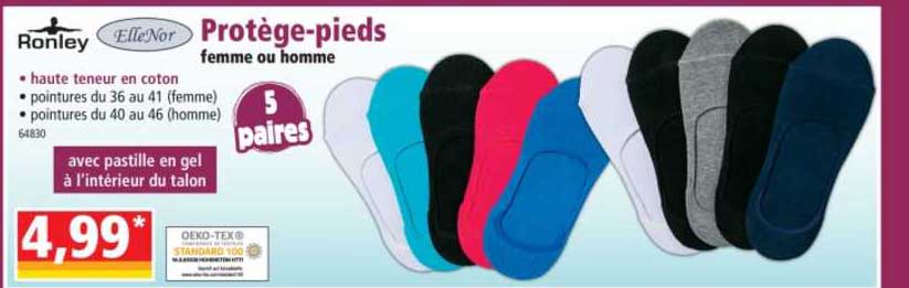 protège-pieds femme ou homme ronley