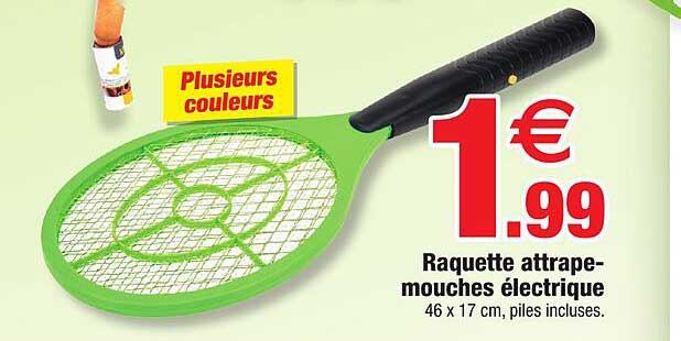 raquette attrape-mouches électrique