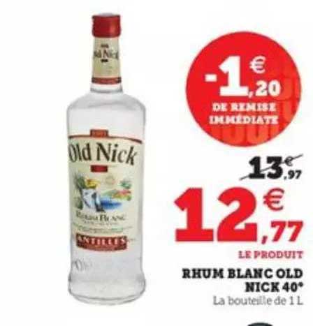Rhum Blan Old Nick 40"