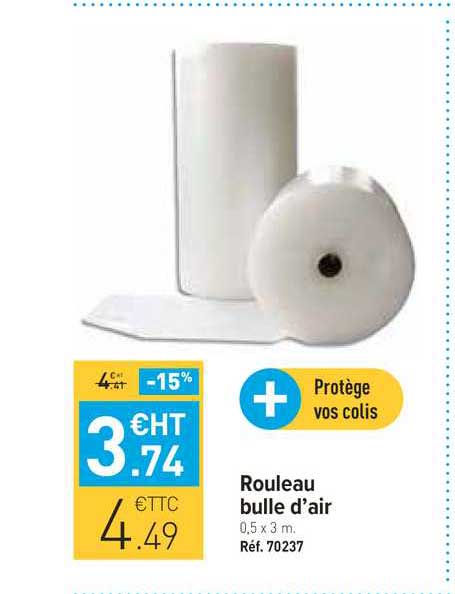 rouleau bulle d'air
