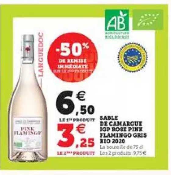 sable de camargue igp rose pink flamingo gris bio 2020