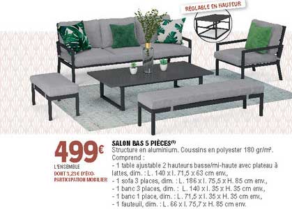 Salon Bas 5 Pièces