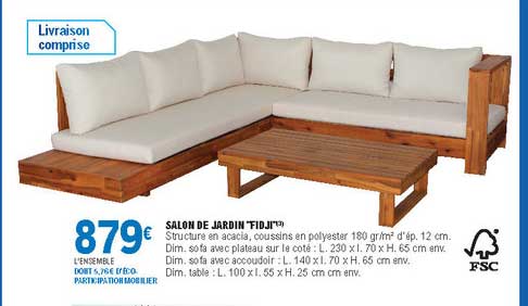 salon de jardin "fidji"