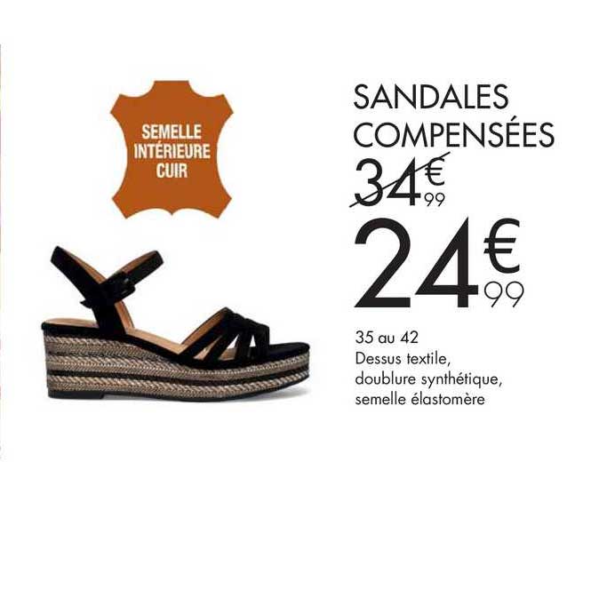 sandales compensées