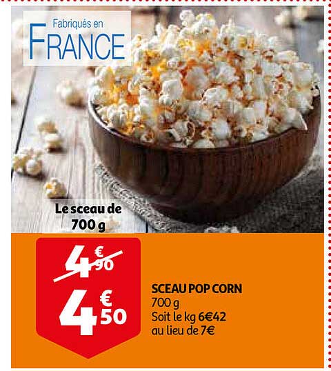 sceau pop corn