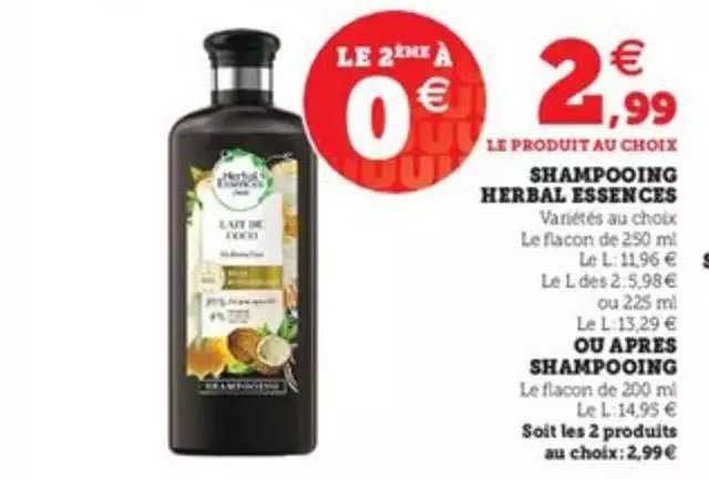shampooing herbal essences ou après shampooing
