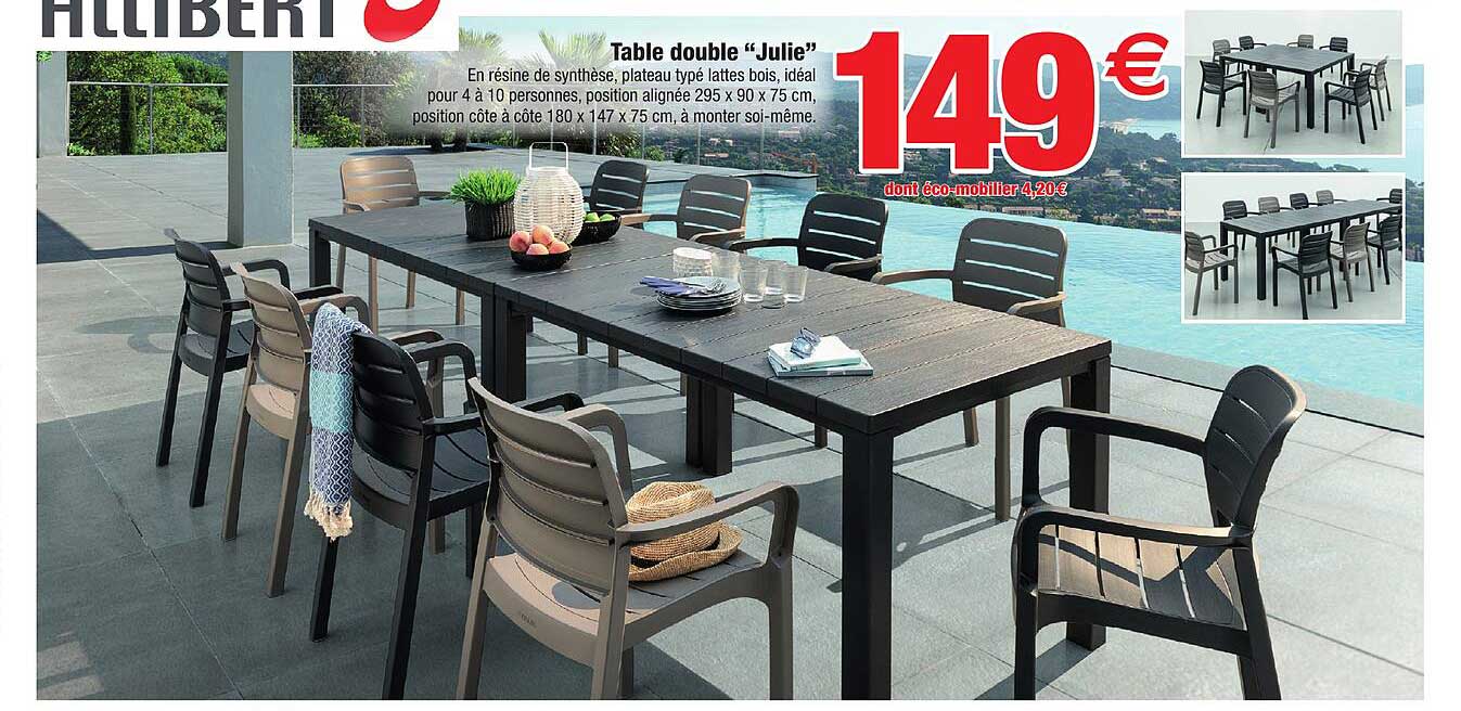 Table Double "julie"