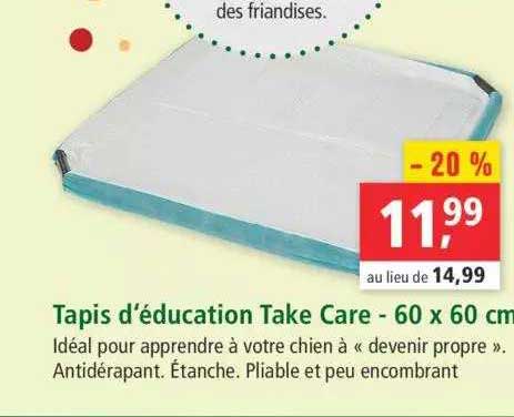 tapis d'éducation take care - 60 x 60 cm