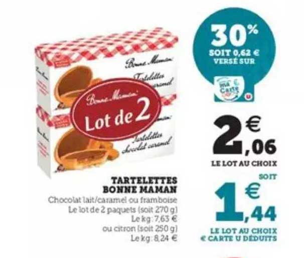 tartelettes bonne maman