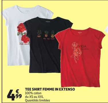 tee-shirt femme in extenso