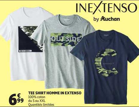 tee shirt homme in extenso
