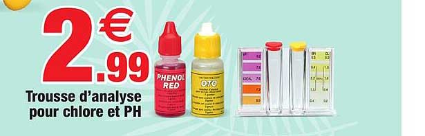 trousse d'analyse pour chlore et ph