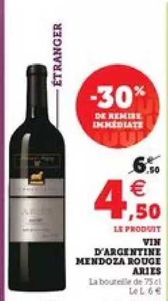vin d'argentine mendoza rouge aries