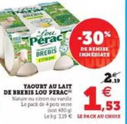 yaourt au lait de brebis lou pérac