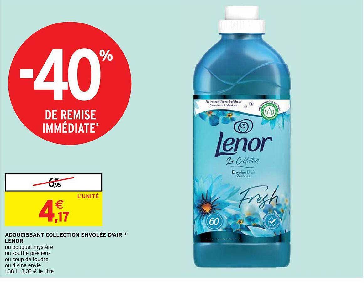 adoucissant collection envolée d'air lenor