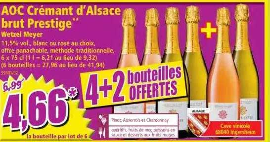 Aoc Crémant D'alsace Brut Prestige Wetzel Meyer