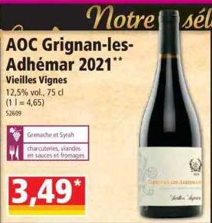 aoc grignan-les-adhémar 2021