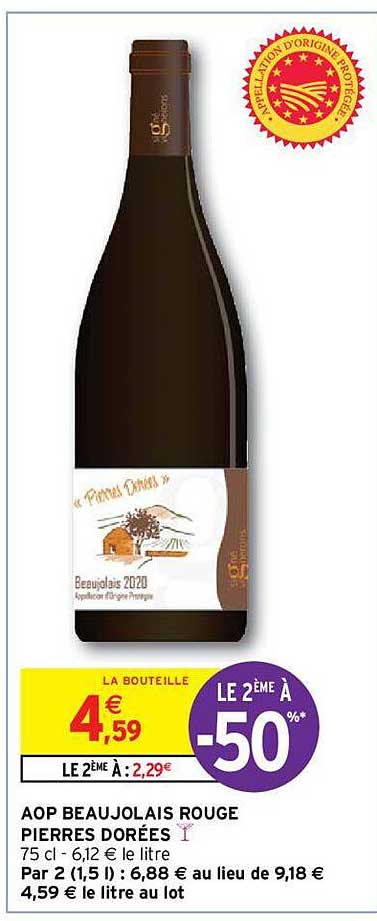 aop beaujolais rouge pierres dorées