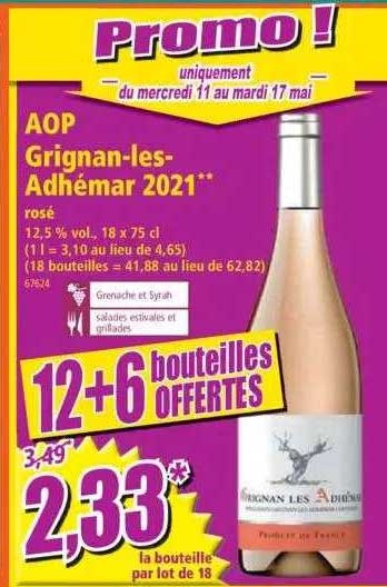 aop grignan-les-adhémar 2021 rosé